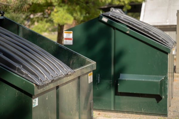 commercial dumpsters must be placed in a location that allows for easy access for our servicing trucks